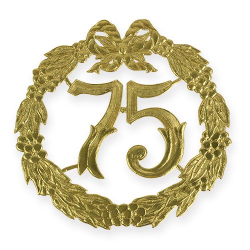 Floristik24 Aniversario número 75 en oro