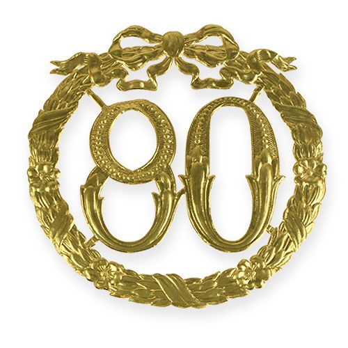 Aniversario número 80 en oro