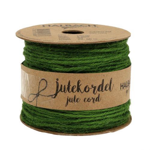 Artículo Cordón de yute verde Ø2mm 100g