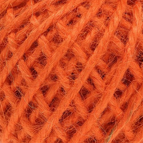 Floristik24 Cordón de yute naranja Ø3mm 100g