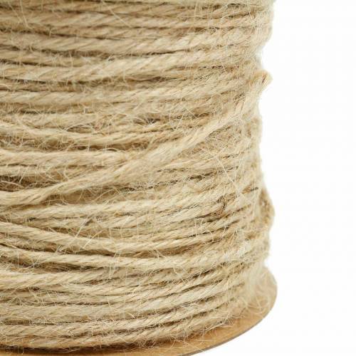 Floristik24 Cordón de yute natural Ø2mm 50m