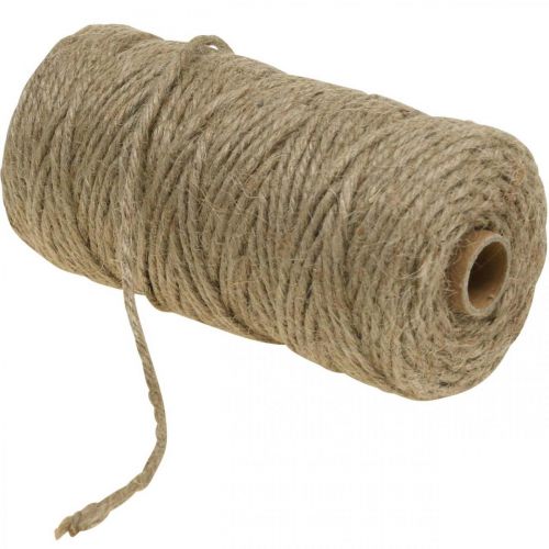 Floristik24 Cordón de yute natural, fibra natural, cordón decorativo Ø4mm 100m