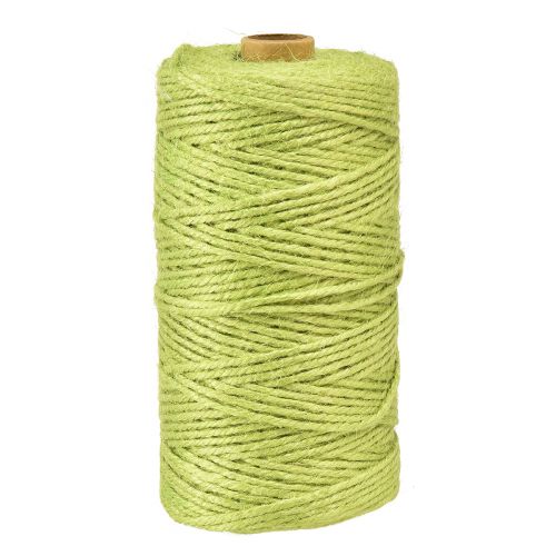Cinta de yute verde claro cordón de yute cinta yute verde Ø3mm 200m