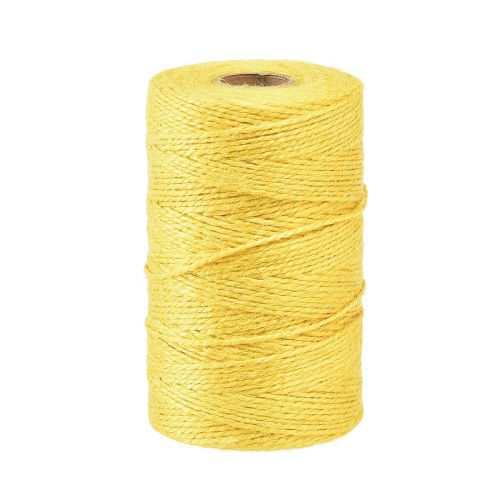 Cinta de yute cordón de yute cinta decorativa de yute amarillo Ø2mm 200m