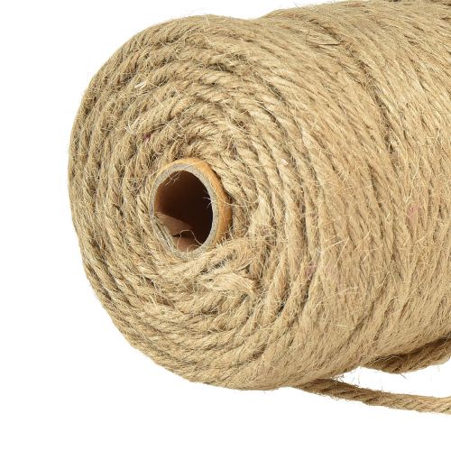 Floristik24 Cinta de yute cordón de yute cinta decorativa de yute natural Ø4mm 100m
