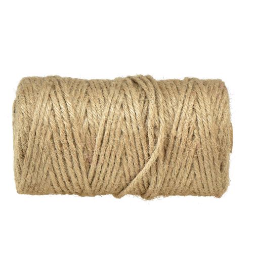 Floristik24 Cinta de yute cordón de yute cinta decorativa de yute natural Ø4mm 100m