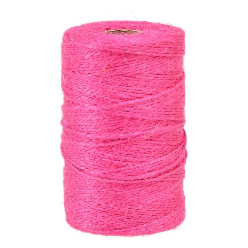 Cinta de yute cordón de yute cinta yute fucsia Ø2mm 200m