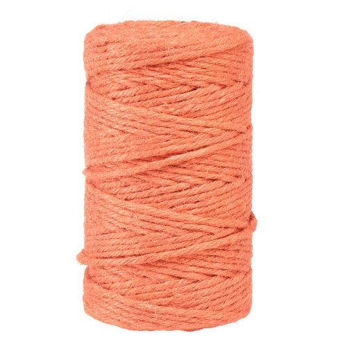 Floristik24 Cinta de yute cordón de yute cinta decorativa yute naranja Ø4mm 100m