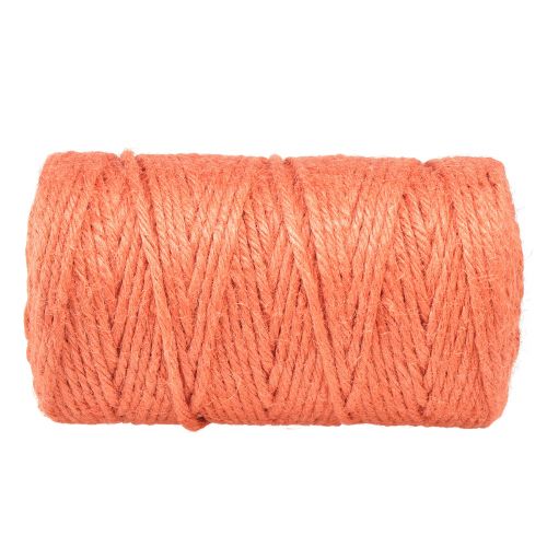 Artículo Cinta de yute cordón de yute cinta decorativa yute naranja Ø4mm 100m