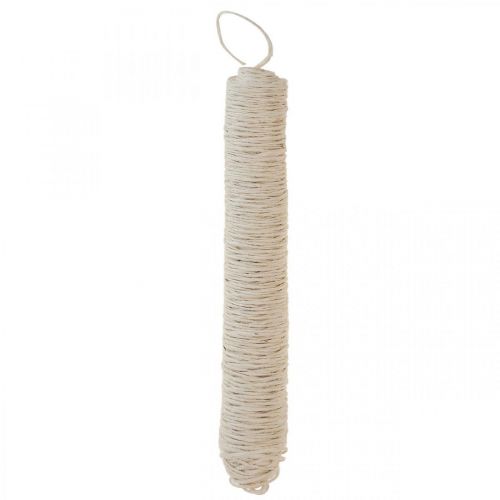 Floristik24 Cinta de yute natural blanqueada Deco cord yute 2mm 150m