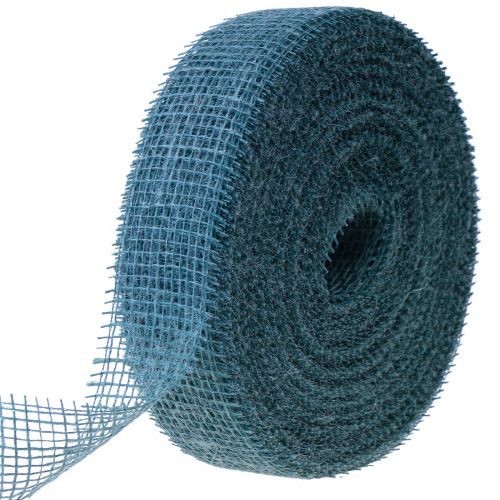 Cinta de yute cinta de red cinta decorativa yute verde salvia 5cm 40m