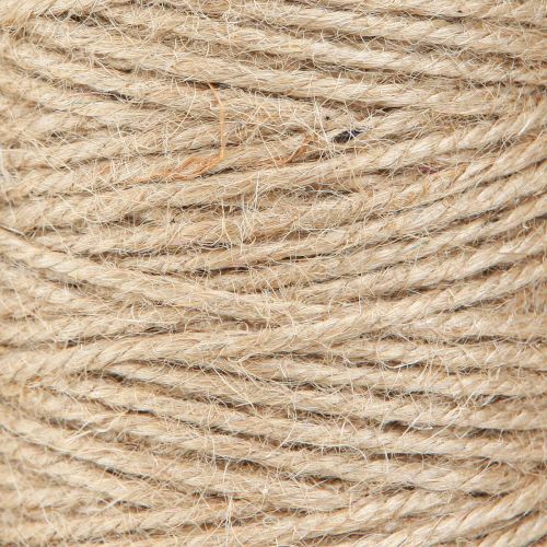 Artículo Hilo de yute, cordón de yute, rollo natural de 3 mm con 100 m × 2 piezas