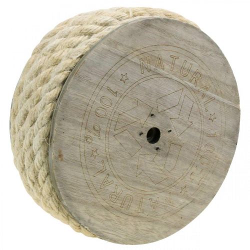 Artículo Cordón de yute color crema cordón decorativo de fibra natural de yute 8mm 7m