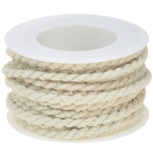 Artículo Cordón de yute blanco 6mm 9m
