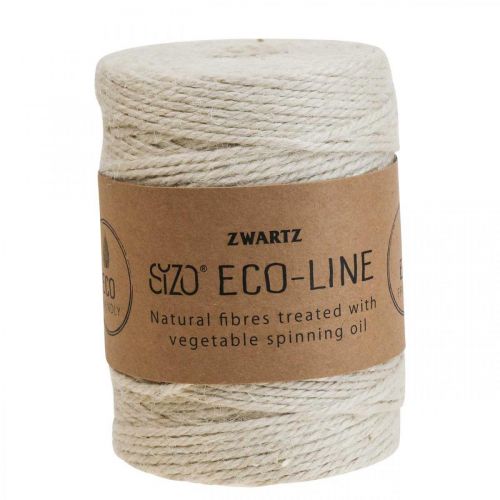 Artículo Cordón de yute Cordón de yute Cordón decorativo de yute blanco Ø3mm L150m