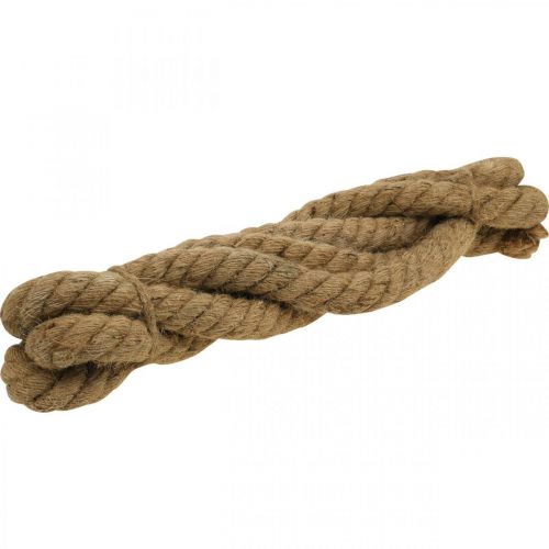 Floristik24 Cuerda decorativa cordón de yute marítimo cuerda de decoración de verano natural Ø3cm 3m