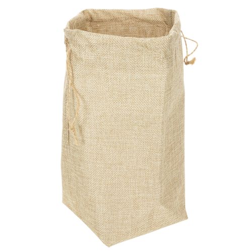 Bolsa de yute de 13,5 × 11 cm y 25 cm de alto.