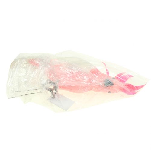 Floristik24 Cacatúa decorativa rosa 32cm