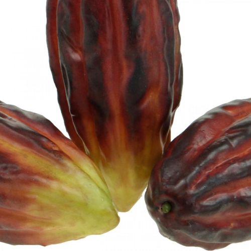 Floristik24 Cocoa fruit artificial deco escaparate púrpura-verde 17cm 3pcs