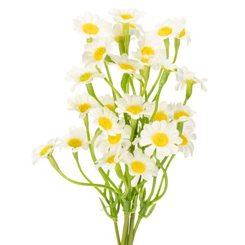 Artículo Manzanilla artificial como ramo de flores para una decoración natural y de fácil cuidado, 28 cm, 3 piezas