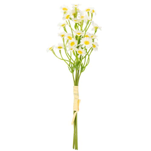 Artículo Manzanilla artificial como ramo de flores para una decoración natural y de fácil cuidado, 28 cm, 3 piezas