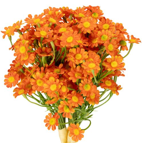 Ramo de flores artificiales de manzanilla para decoración atmosférica de temporada, 27 cm, 3 piezas