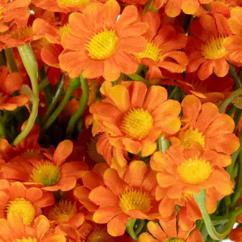 Artículo Ramo de flores artificiales de manzanilla para decoración atmosférica de temporada, 27 cm, 3 piezas