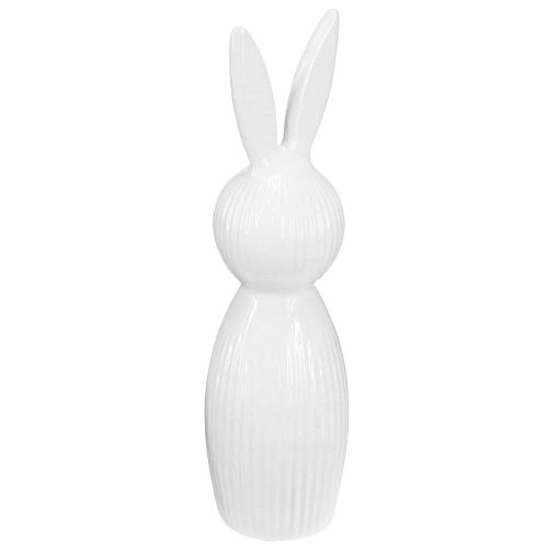 Figura de conejo sencilla como objeto decorativo para arreglos primaverales modernos, 22 cm, 2 piezas