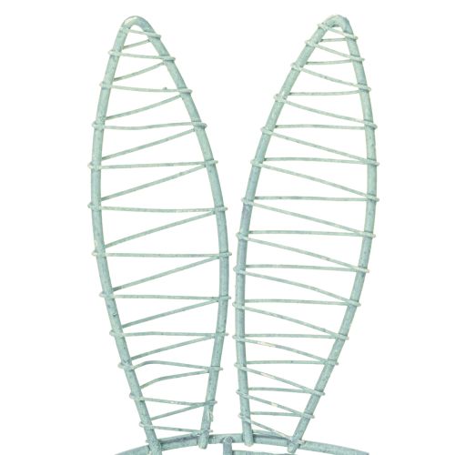 Artículo Conejo de alambre como objeto decorativo abierto para ideas modernas de primavera y Pascua, 16 cm, 3 piezas