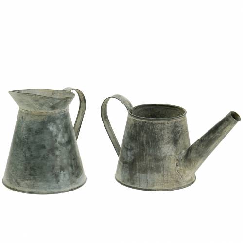 Floristik24 Jarra candelabro aspecto antiguo Al. 12/9 cm 2 uds.