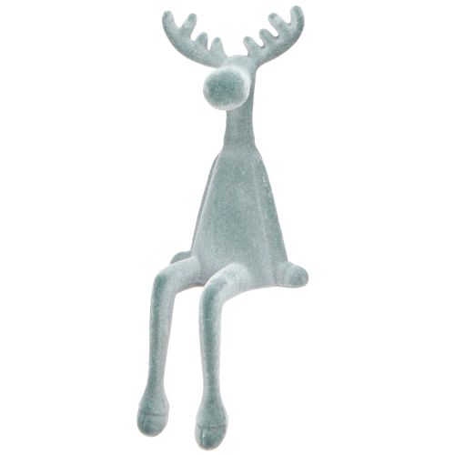 Floristik24 Alce con borde decorativo, altura 31 cm, gris, 3 piezas