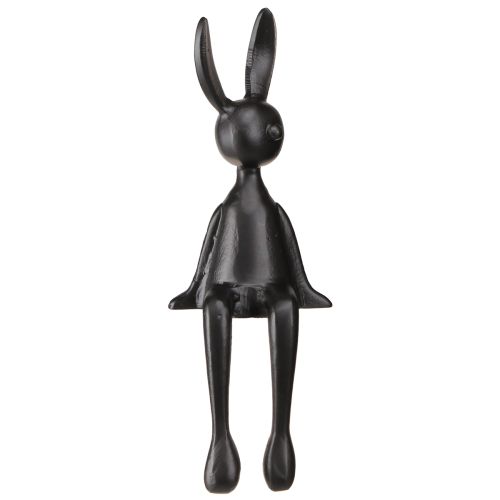 Artículo Taburete Edge conejito Conejito de Pascua metal negro 12×11×34cm
