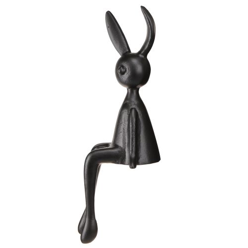 Artículo Taburete Edge conejito Conejito de Pascua metal negro 12×11×34cm