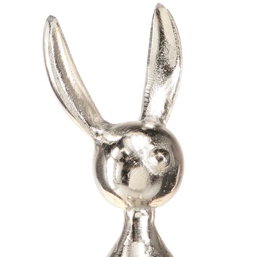 Artículo Taburete Edge Conejo de Pascua Metal Plata 12×11×34cm