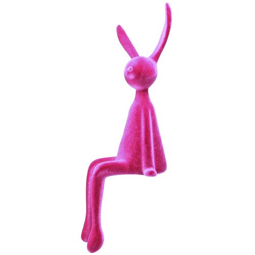 Artículo Taburete de borde con forma de conejo de Pascua sentado en rosa (segunda opción) de 56 cm