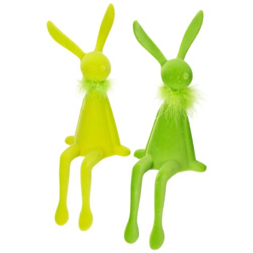 Floristik24 Figura decorativa de conejito de Pascua para estantería, para decoraciones festivas de primavera en la casa, 36 cm, 2 unidades