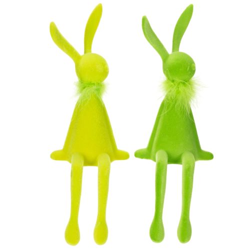 Artículo Figura decorativa de conejito de Pascua para estantería, para decoraciones festivas de primavera en la casa, 36 cm, 2 unidades