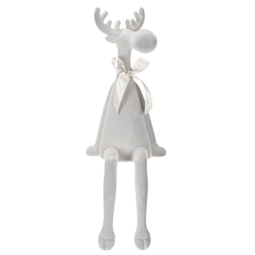 Figura navideña de reno de patas largas, para colocar sobre estante, 54 cm. | Floristik24.es