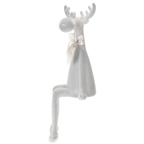 Figura navideña de reno de patas largas, para colocar sobre estante, 54 cm. | Floristik24.es