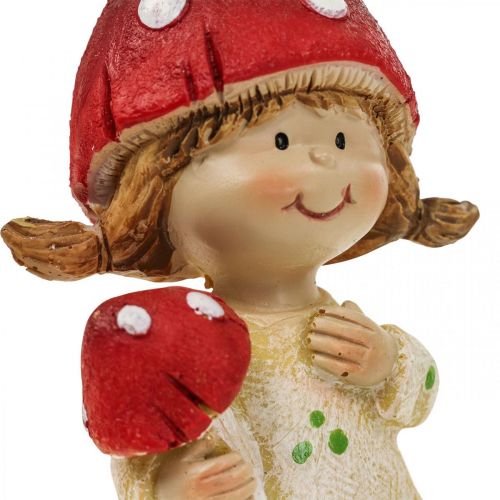 Estante taburete figuras decorativas niño y niña seta niños 2uds