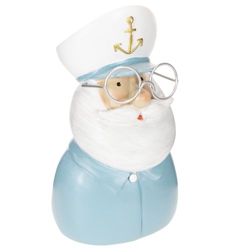 Figura de capitán, decoración marítima con gafas y sombrero, 16 cm. comprar | Floristik24.es