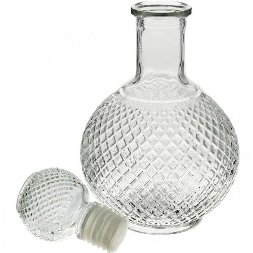 Floristik24 Jarra de whisky con tapa jarra de cristal H24cm