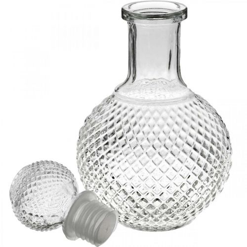 Floristik24 Jarra de whisky con tapa Jarra de cristal Al. 20,5 cm
