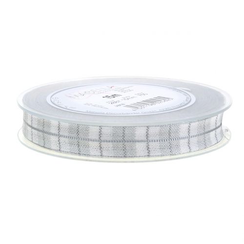 Floristik24 Karoband Grey 15mm 15m