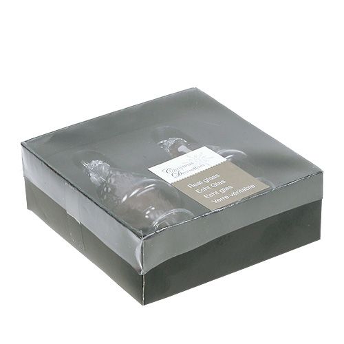 Floristik24 Tarjetero de cristal con muelle 4cm x 8cm transparente 2pcs