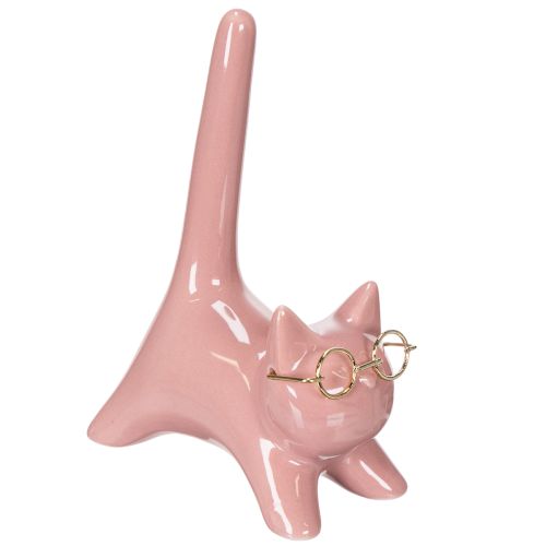Figura decorativa de gato, ideal para dormitorio y baño, 14 cm, 2 piezas