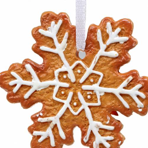 Floristik24 Decoraciones para árboles de Navidad galleta copo de nieve 12 piezas