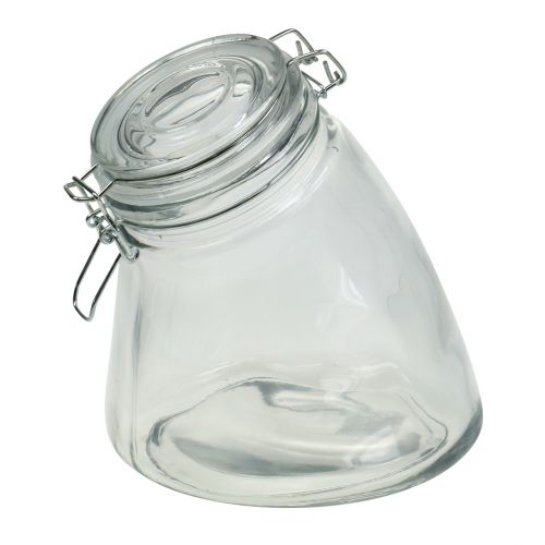 Floristik24 Tarro para galletas mediano transparente 20cm