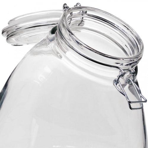 Floristik24 Tarro para galletas grande transparente 22cm
