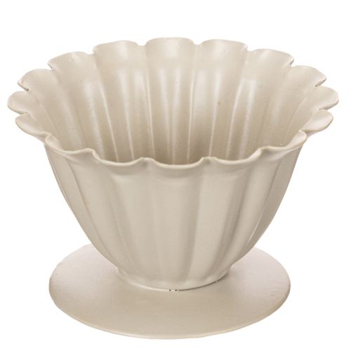 Cuenco, copa, cáliz floral, decoración color crema, 9 cm comprar | Floristik24.es